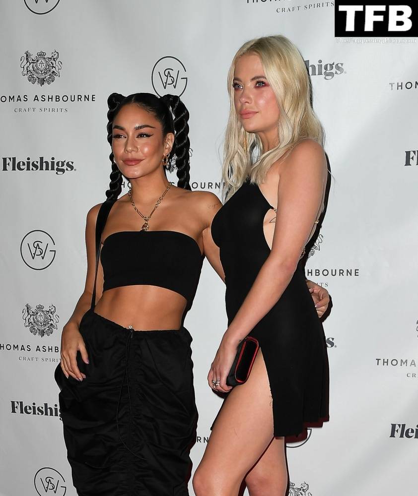 Ashley Benson Flashes Her Nude Tits Wearing a See-Through Dress at Thomas Ashbourne Margalicious Margarita Event - #26