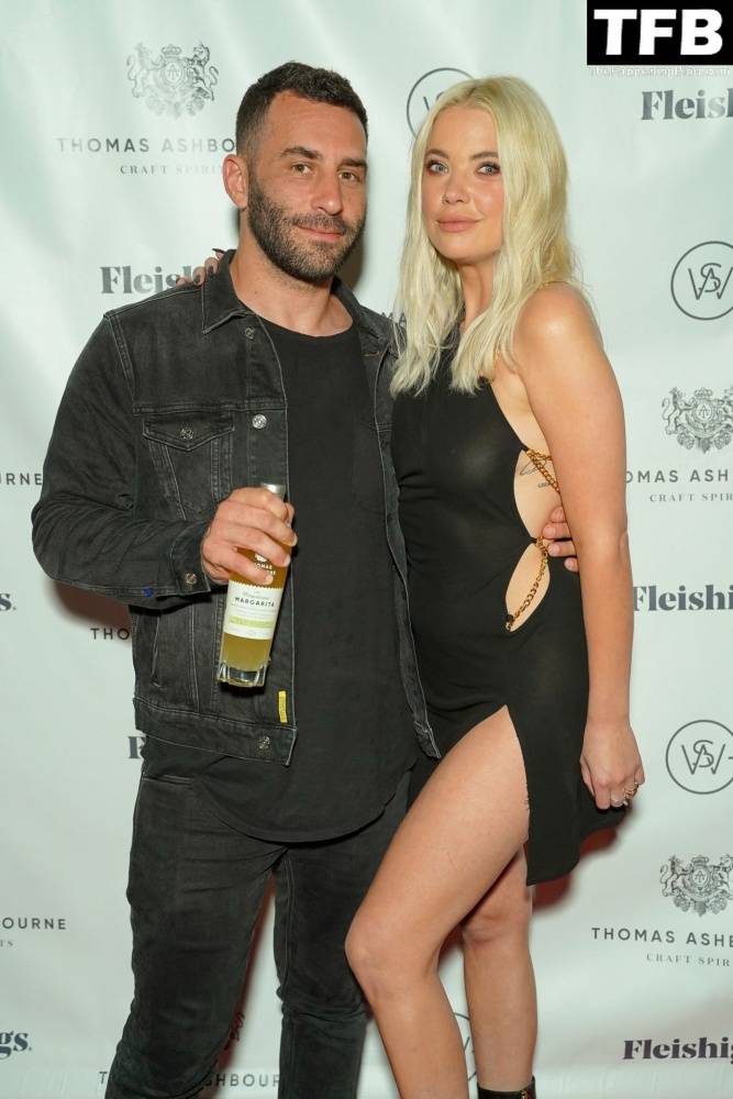Ashley Benson Flashes Her Nude Tits Wearing a See-Through Dress at Thomas Ashbourne Margalicious Margarita Event - #50