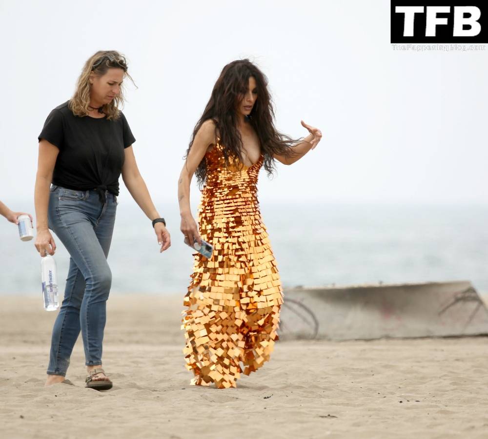 Sarah Shahi is Spotted During a Beach Shoot in LA - #21