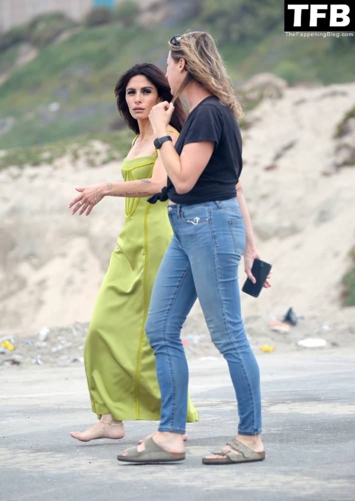 Sarah Shahi is Spotted During a Beach Shoot in LA - #28