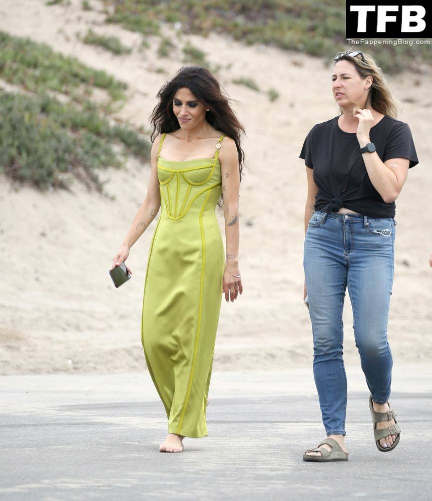 Sarah Shahi is Spotted During a Beach Shoot in LA - #3