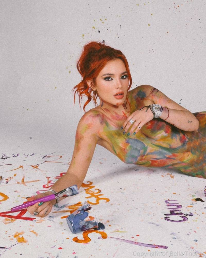 Bella Thorne Nude Body Paint Onlyfans Set Leaked - #1