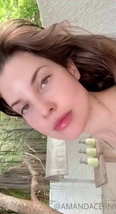 Amanda Cerny Nude Outdoor Shower Onlyfans photo Leaked - #8