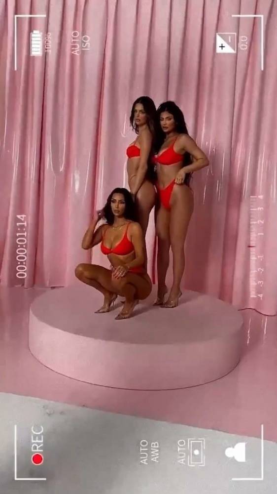 Kylie Jenner Thong Lingerie Skims BTS photo Leaked - #6