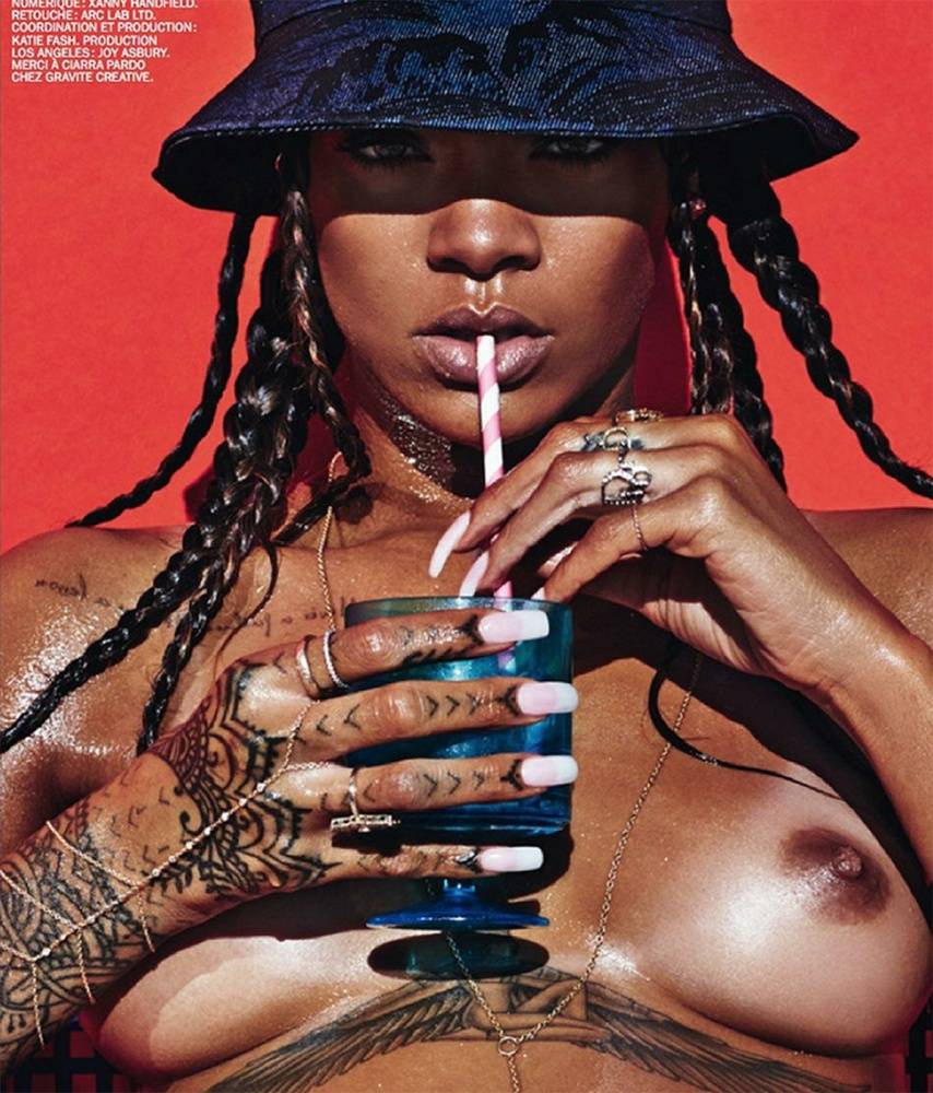 Rihanna Nude Topless Magazine Photoshoot Set Leaked - #2