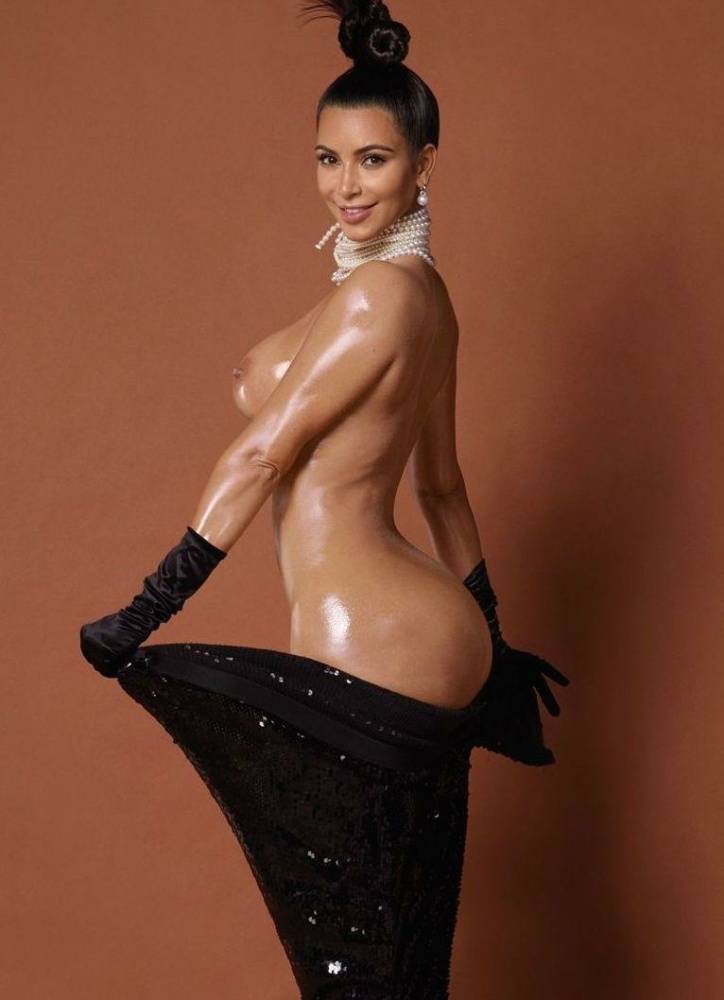 Kim Kardashian Nude Dress Strip Photoshoot Leaked - #7
