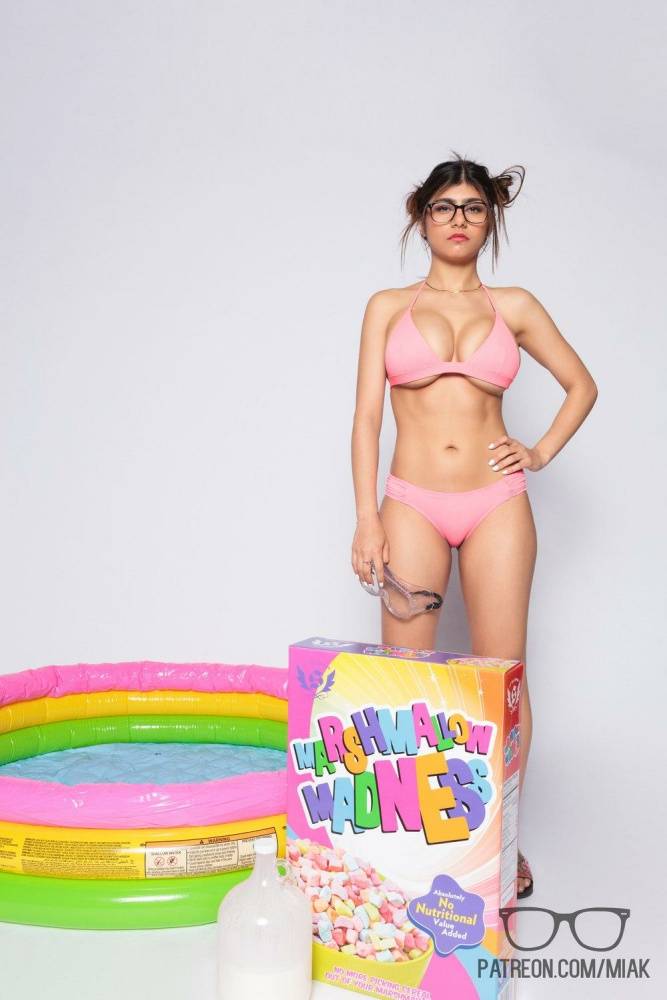 Mia Khalifa Bikini Cereal Pool Patreon Set Leaked - #12