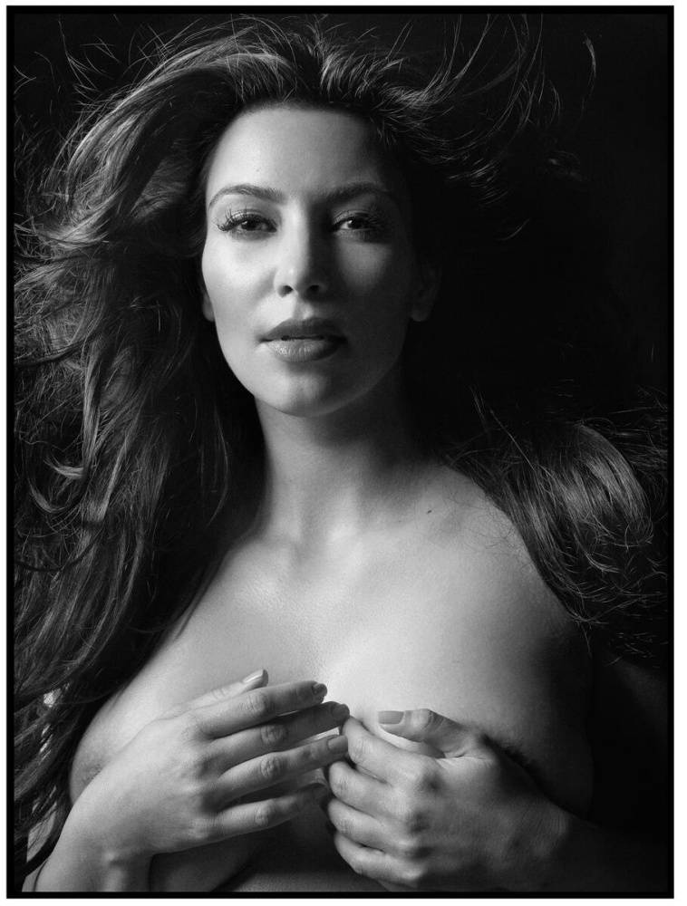 Kim Kardashian Nude Body Paint Photoshoot Leaked - #7