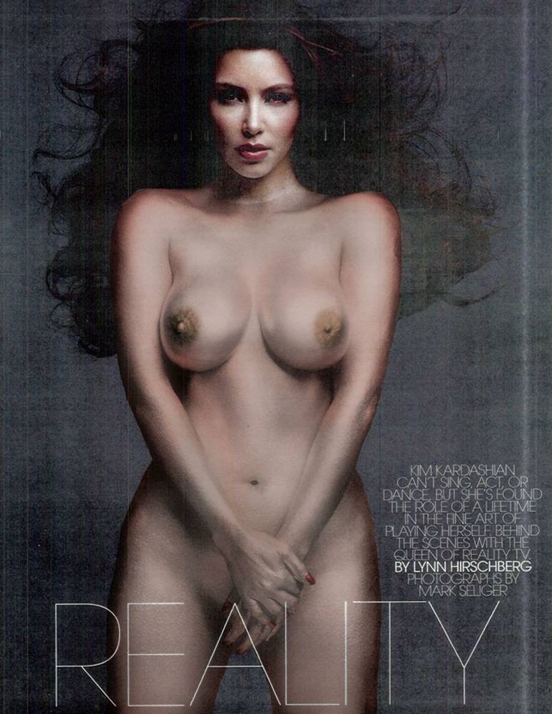 Kim Kardashian Nude Body Paint Photoshoot Leaked - #10