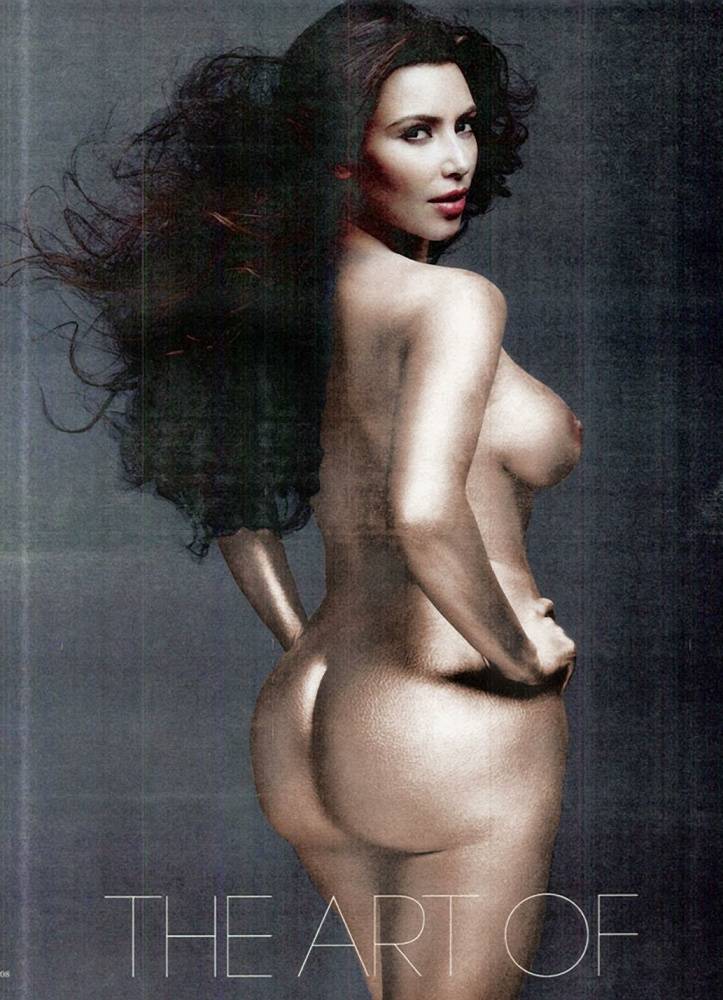 Kim Kardashian Nude Body Paint Photoshoot Leaked - #9