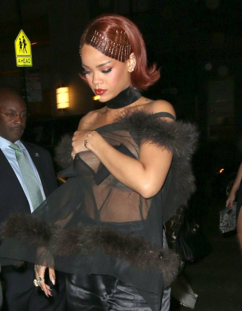 Rihanna Candid See-Through Nipple Slip Photos Leaked - #6