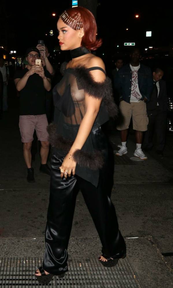 Rihanna Candid See-Through Nipple Slip Photos Leaked - #3