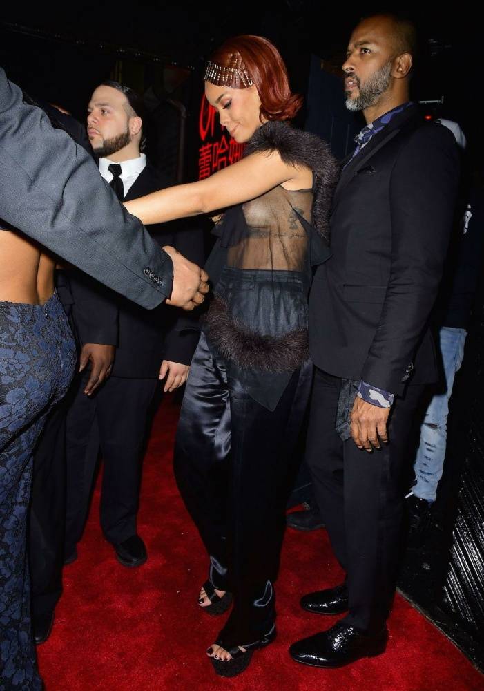 Rihanna Candid See-Through Nipple Slip Photos Leaked - #1