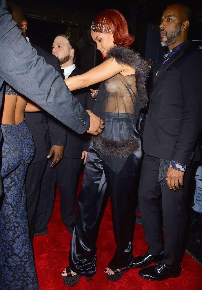Rihanna Candid See-Through Nipple Slip Photos Leaked - #10