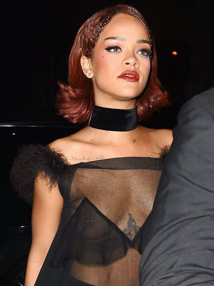 Rihanna Candid See-Through Nipple Slip Photos Leaked - #2