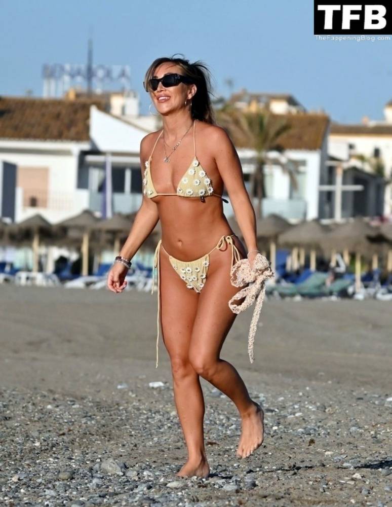 Lauryn Goodman Shows Off Her Sexy Bikini Body on the Beach in Marbella - #12