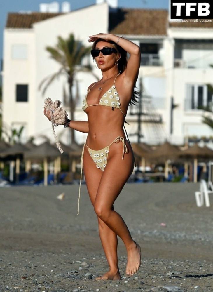 Lauryn Goodman Shows Off Her Sexy Bikini Body on the Beach in Marbella - #4
