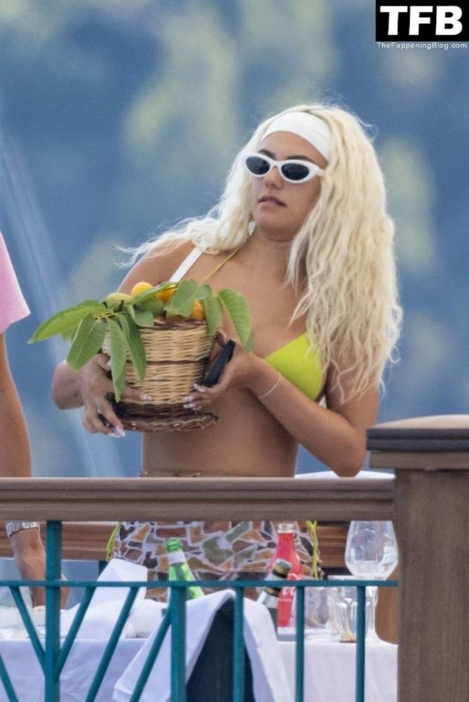 Kelsey Calemine Rocks a Yellow Bikini Aboard a Yacht on a Summer Break in Nerano - #14