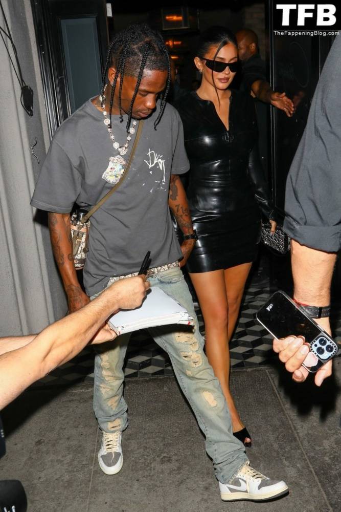 Kylie Jenner & Travis Scott Dine Out with James Harden at Celeb Hotspot Crag 19s in WeHo - #18