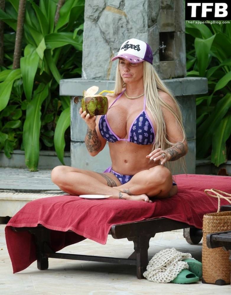 Busty Katie Price Chills Out Poolside on Holiday in Thailand - #8