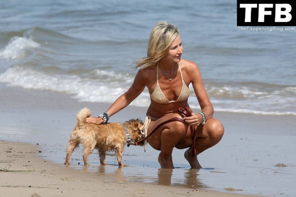 Lady Victoria Hervey Takes Her Norfolk Terrier D 19Artagnan For Beach Stroll in Malibu - #10