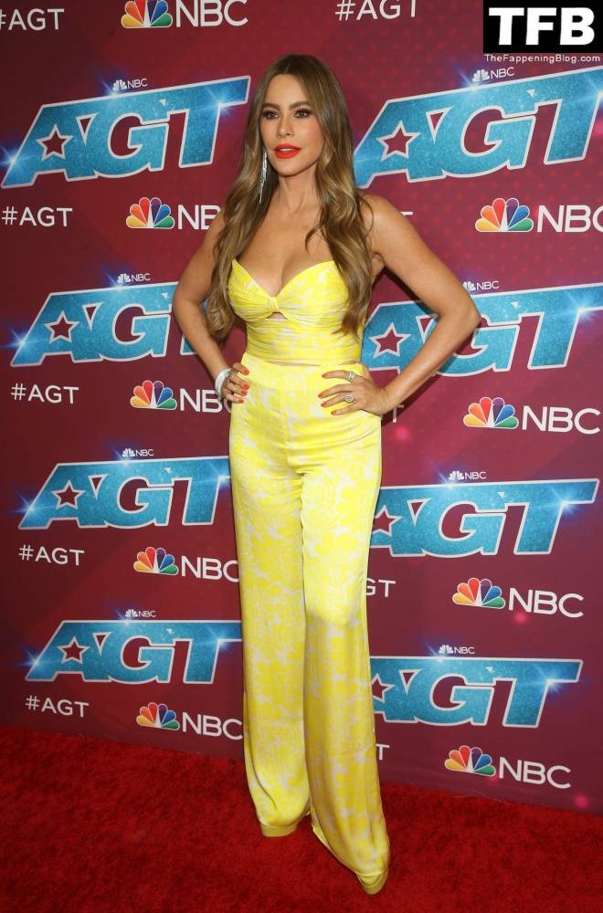 Sofi­a Vergara Flaunts Her Cleavage at the Red Carpet of the 1CAmerica 19s Got Talent 1D Season 17 Live Show - #11