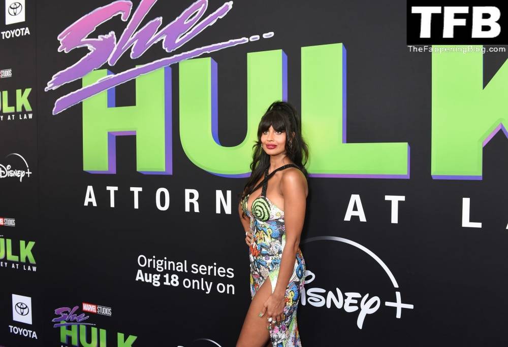 Jameela Jamil Flaunts Her Big Tits at the Premiere of Disney+ 19s 1CShe Hulk: Attorney at Law 1D in LA - #51