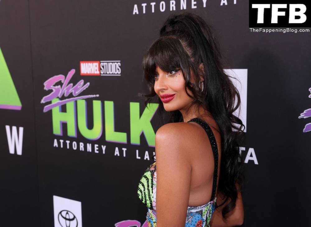Jameela Jamil Flaunts Her Big Tits at the Premiere of Disney+ 19s 1CShe Hulk: Attorney at Law 1D in LA - #28