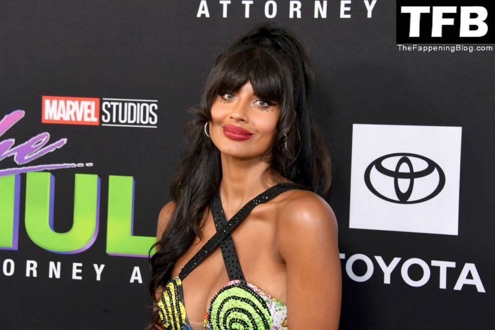 Jameela Jamil Flaunts Her Big Tits at the Premiere of Disney+ 19s 1CShe Hulk: Attorney at Law 1D in LA - #6