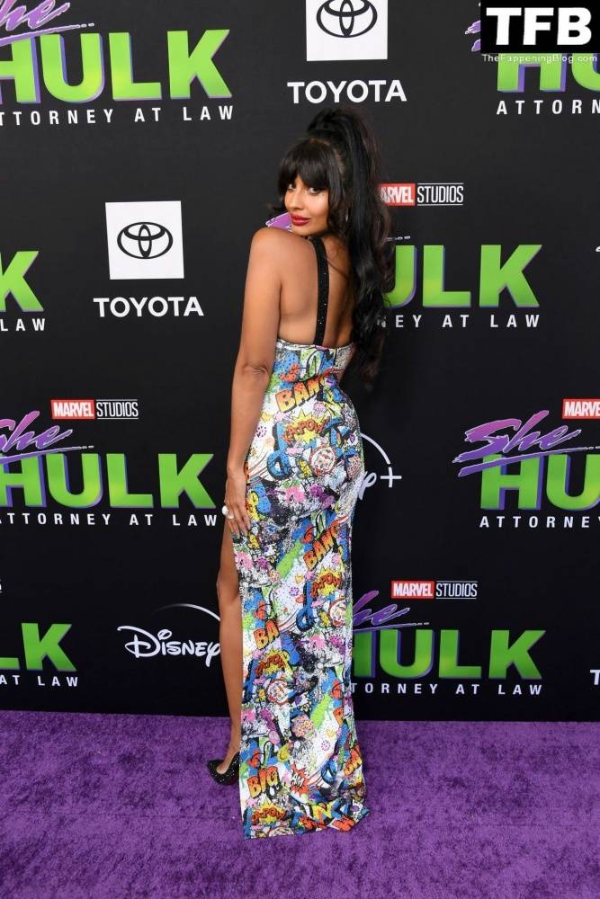 Jameela Jamil Flaunts Her Big Tits at the Premiere of Disney+ 19s 1CShe Hulk: Attorney at Law 1D in LA - #27