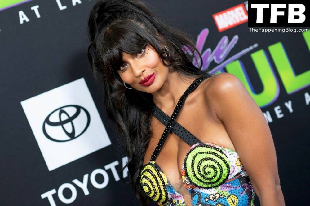 Jameela Jamil Flaunts Her Big Tits at the Premiere of Disney+ 19s 1CShe Hulk: Attorney at Law 1D in LA - #14