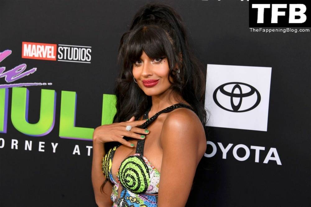 Jameela Jamil Flaunts Her Big Tits at the Premiere of Disney+ 19s 1CShe Hulk: Attorney at Law 1D in LA - #10