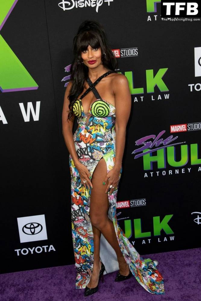 Jameela Jamil Flaunts Her Big Tits at the Premiere of Disney+ 19s 1CShe Hulk: Attorney at Law 1D in LA - #38