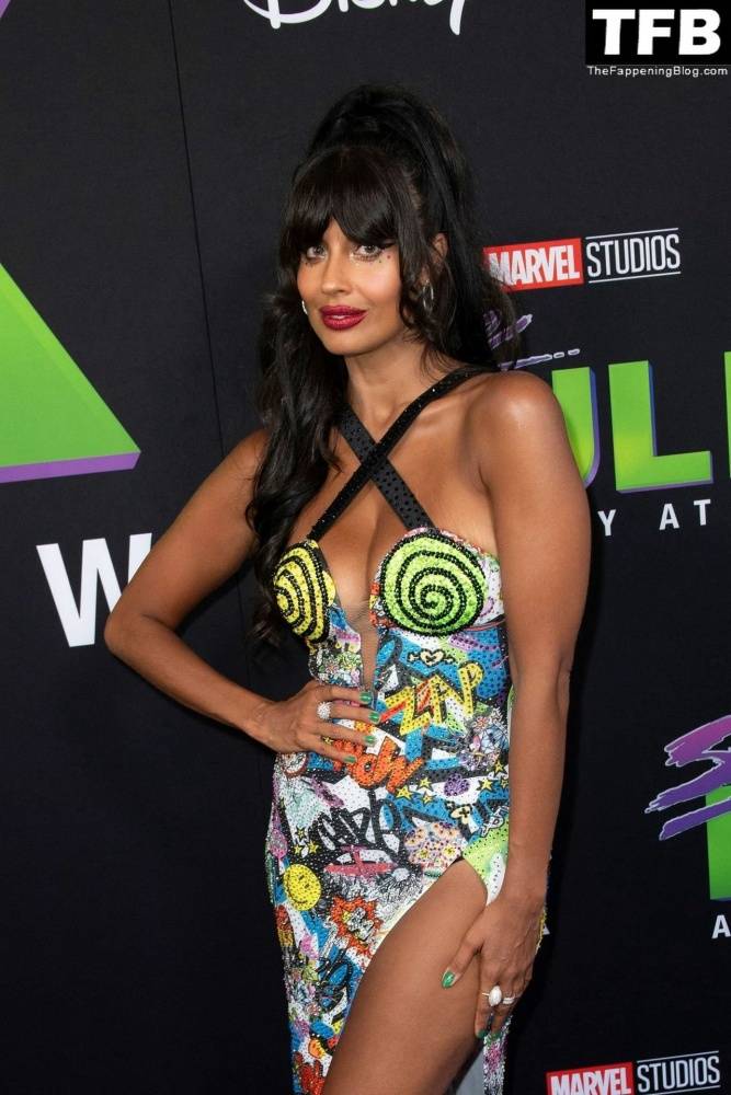 Jameela Jamil Flaunts Her Big Tits at the Premiere of Disney+ 19s 1CShe Hulk: Attorney at Law 1D in LA - #48
