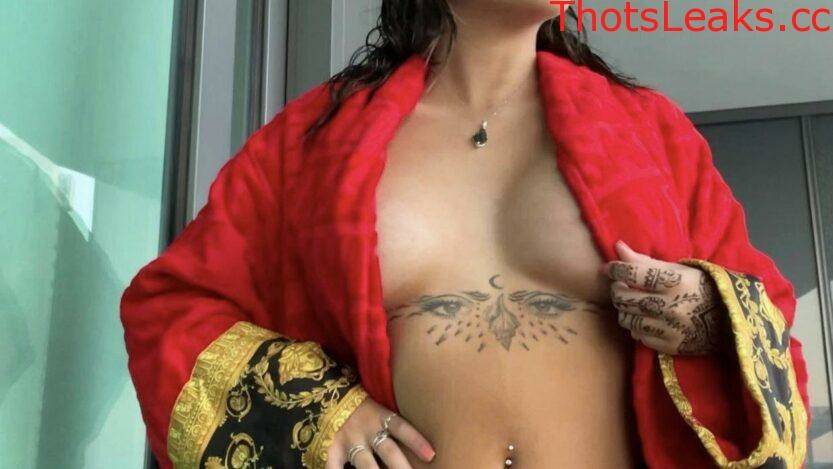 Malu Trevejo Topless Robe Tease Onlyfans Set Leaked - #8