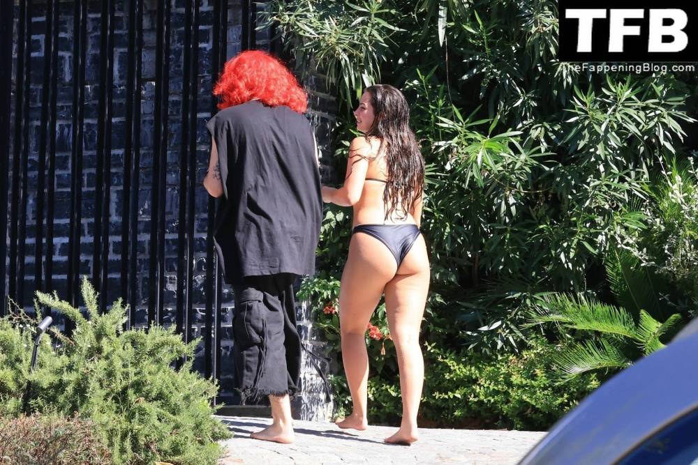 Addison Rae Displays Her Curves in a Black Bikini on Holiday with Omer Fedi on Lake Como - #54