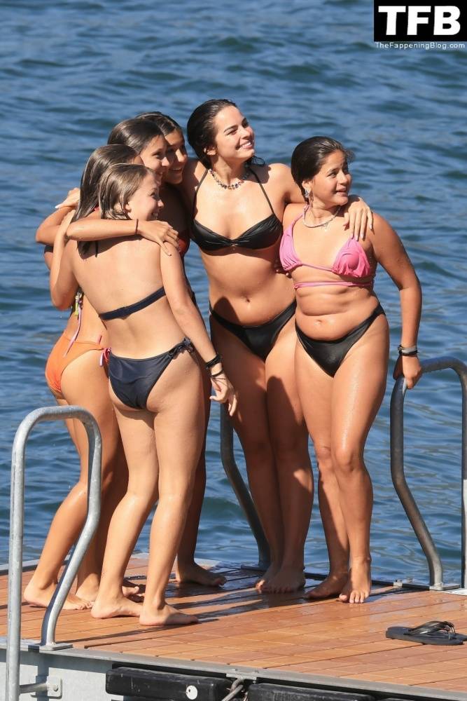 Addison Rae Displays Her Curves in a Black Bikini on Holiday with Omer Fedi on Lake Como - #36