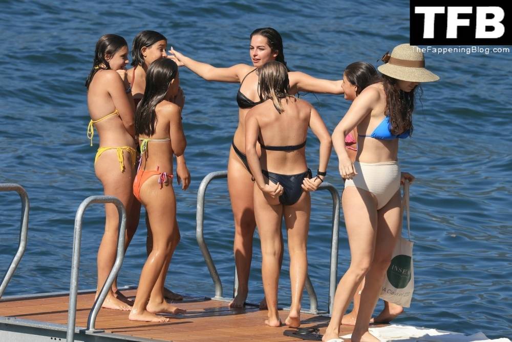 Addison Rae Displays Her Curves in a Black Bikini on Holiday with Omer Fedi on Lake Como - #34