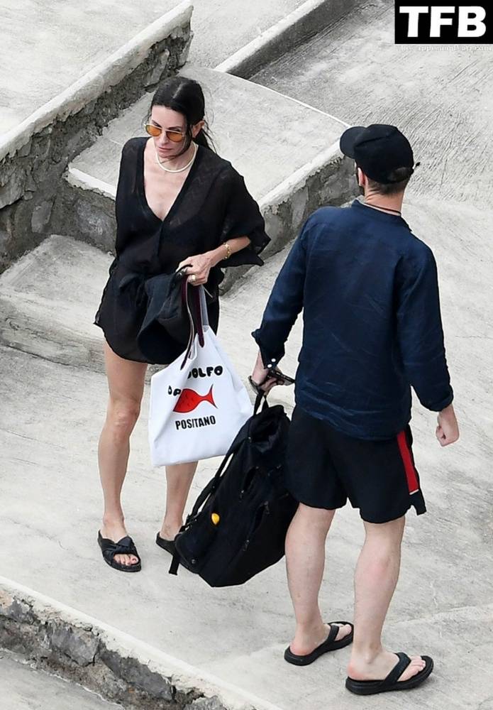 Courteney Cox Enjoys the Summer Holiday with Johnny McDaid in Positano - #34
