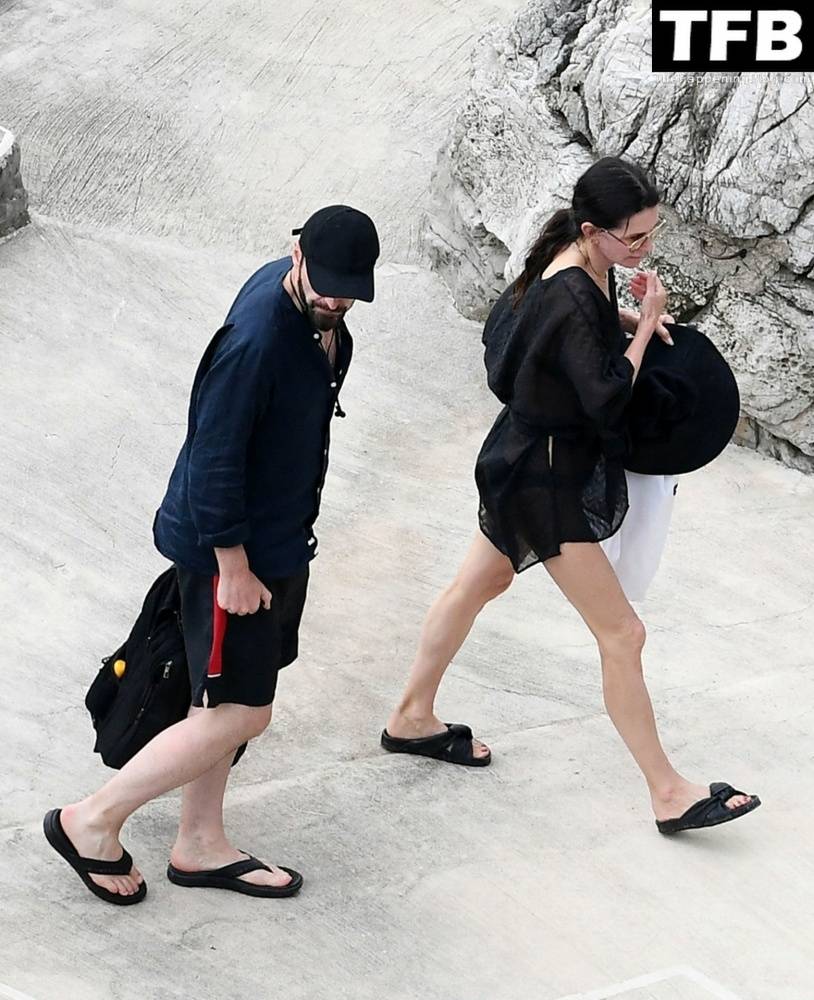 Courteney Cox Enjoys the Summer Holiday with Johnny McDaid in Positano - #52