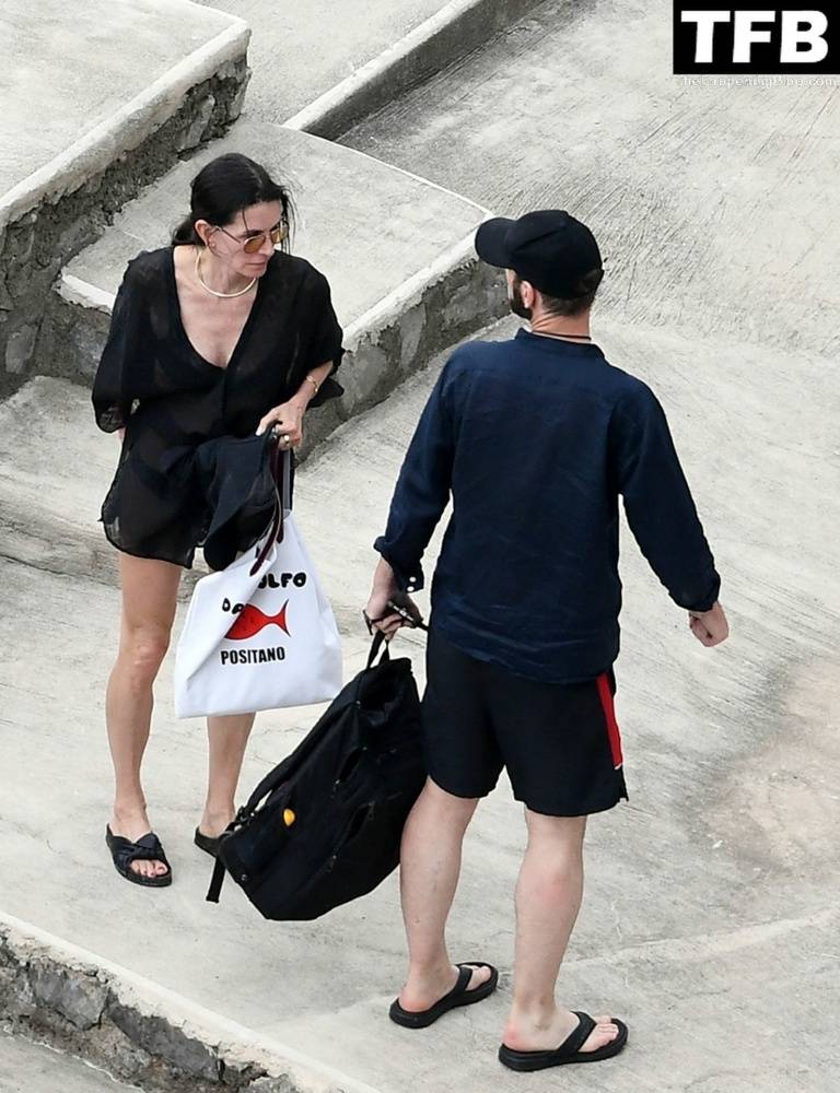 Courteney Cox Enjoys the Summer Holiday with Johnny McDaid in Positano - #28
