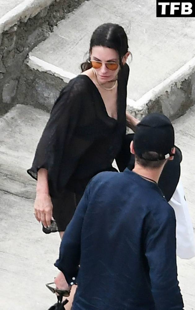 Courteney Cox Enjoys the Summer Holiday with Johnny McDaid in Positano - #23