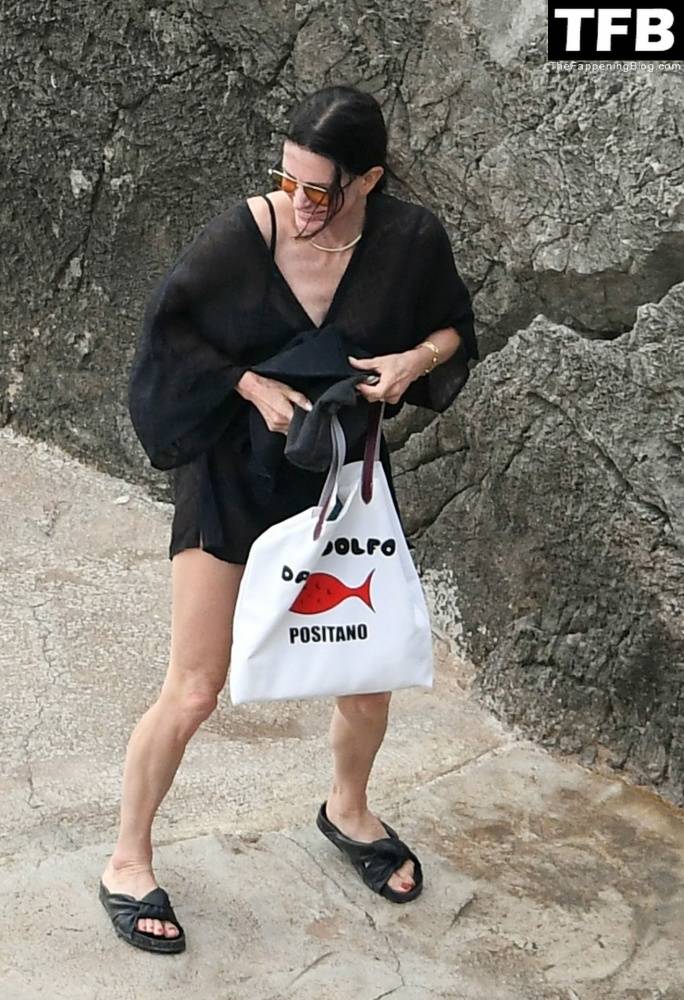 Courteney Cox Enjoys the Summer Holiday with Johnny McDaid in Positano - #30