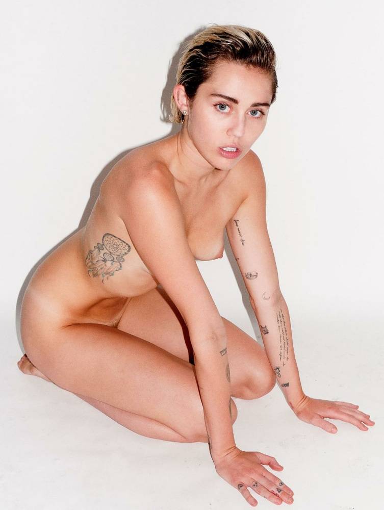 Miley Cyrus Nude Magazine Photoshoot Outtakes Set Leaked - #3