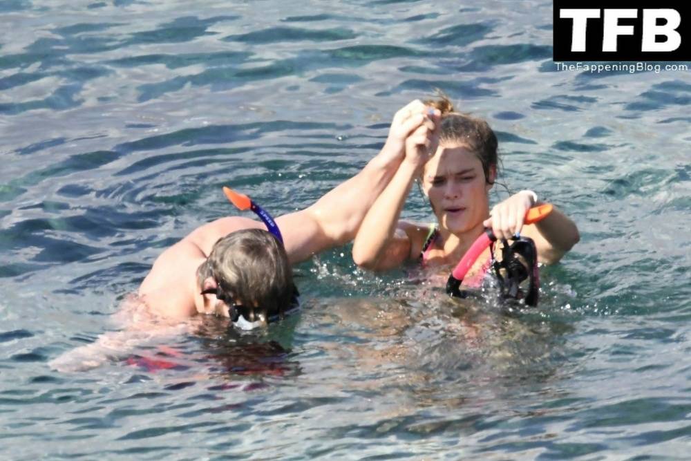Nina Agdal & Logan Paul Enjoy a Day Snorkeling at the Beach in Mykonos - #46