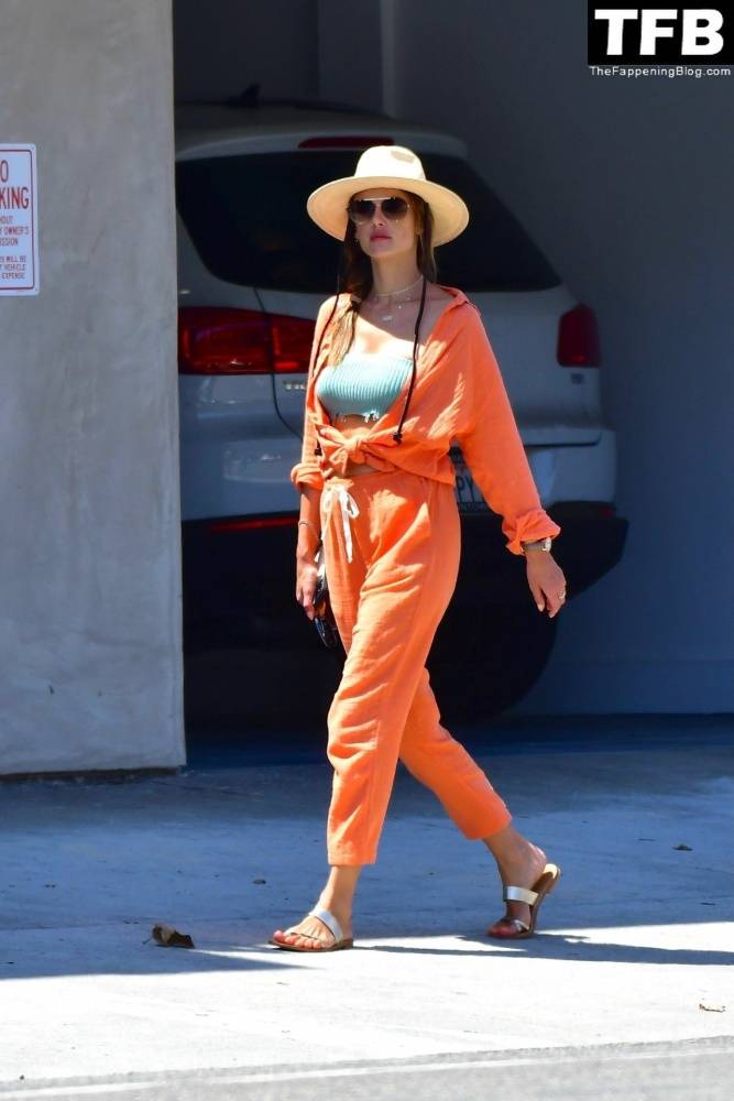 Alessandra Ambrosio Takes Her Daughter Out for Lunch in Malibu - #11