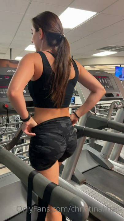 Christina Khalil Public Gym Shorts Strip Onlyfans Video Leaked - #10