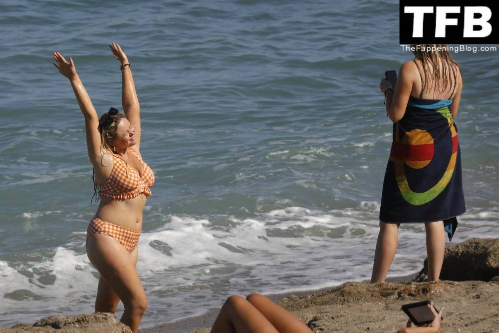 Emily Atack is Seen Having Fun by the Sea and Doing a Shoot on Holiday in Spain - #25
