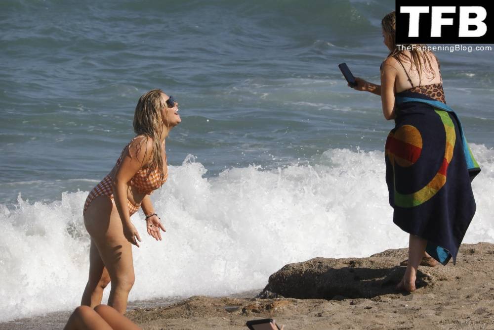 Emily Atack is Seen Having Fun by the Sea and Doing a Shoot on Holiday in Spain - #37