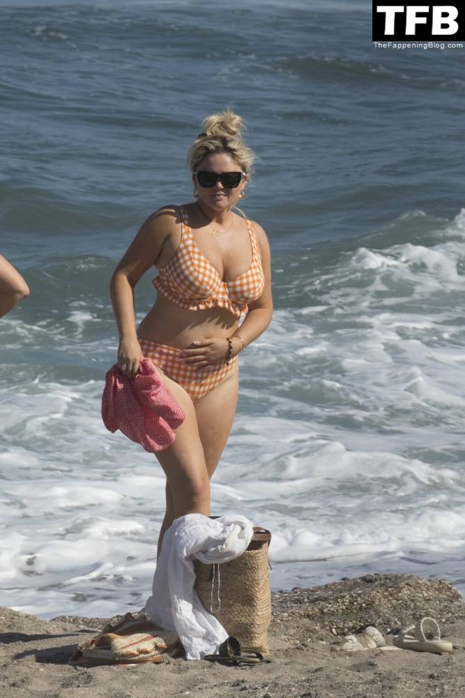Emily Atack is Seen Having Fun by the Sea and Doing a Shoot on Holiday in Spain - #3